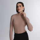 Blusa Segunda Pele Manga Longa Skin Cropped