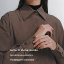 Camisa Oversized Alfaiataria Tech FutureForm® Feminina