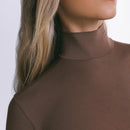 Blusa Segunda Pele Manga Longa Skin Cropped