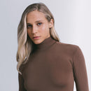 Blusa Segunda Pele Manga Longa Skin Cropped